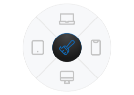 Multiple device types connected for batch processing
